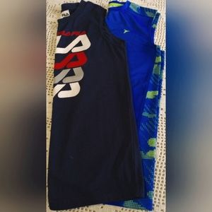 Bundle 2 Sleeveless Muscle Shirts size L (10-12)      6-015